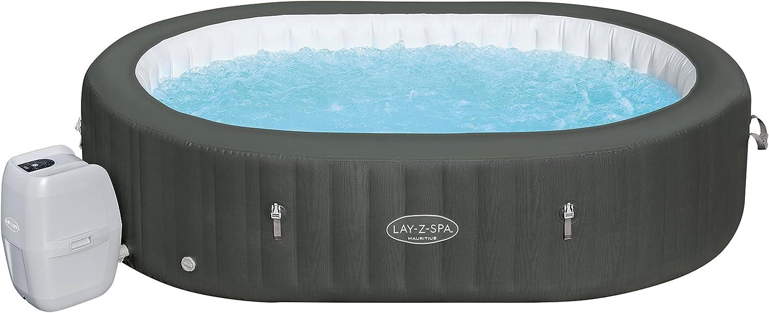 Bestway 'LAY-Z-SPA Whirlpool Mauritius AirJet', 270 x 180 x 71 cm, oval, grau Bild 1