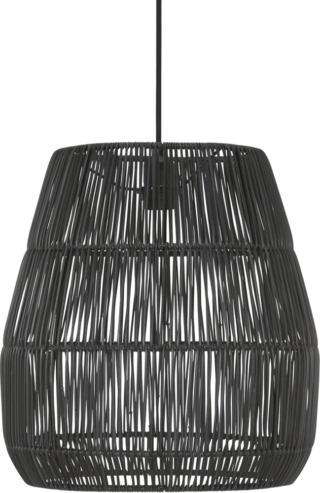 PR Home 7038-2503 Saigon Outdoor Pendelleuchte Polyrattan schwarz 38cm Bild 1