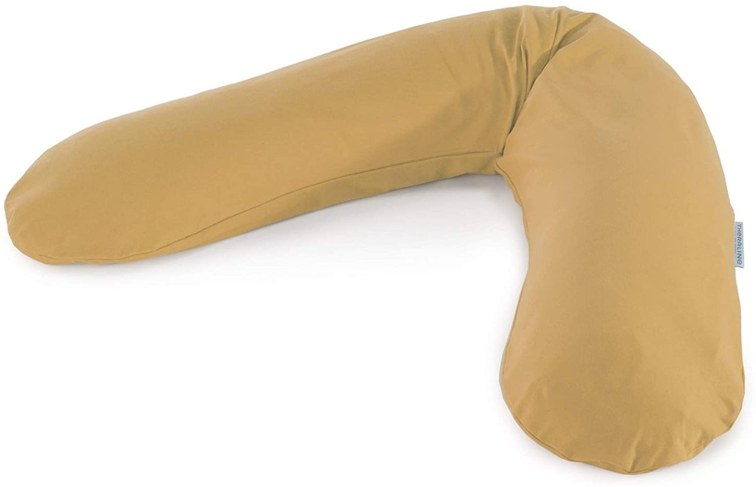 Theraline das Original Stillkissen mit Microperlenfüllung 190 cm 147 Bernstein Bild 1