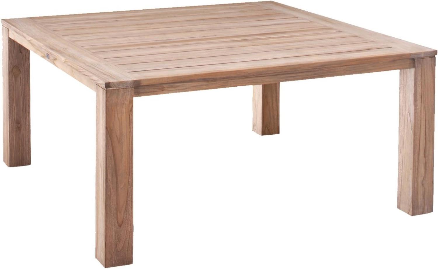 Teak-Tisch Moretti grey-wash 160 x 160 x 75 cm Bild 1