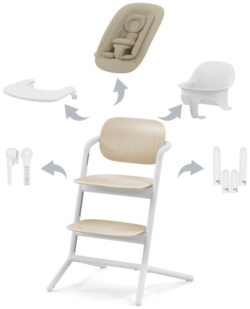 Cybex Lemo 4-in-1 Kinderstuhl Sand White Braun sand Bild 1