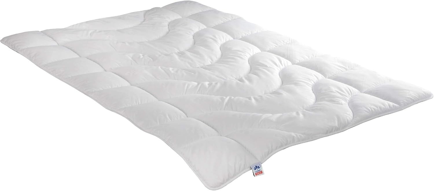 Irisette leichte Sommerdecke Steppbett Lotte, mit Top Cool Gewebe, 95 Grad waschbar, inkl. Aufbewahrungstasche, 155x200 cm, weiß Bild 1