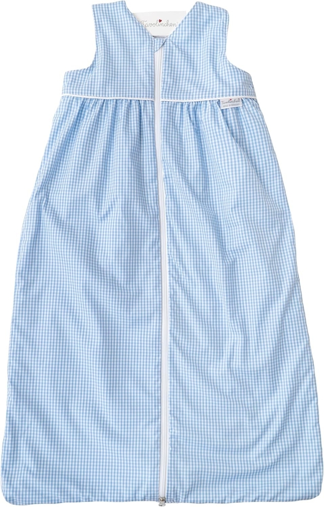 Tavolinchen Babyschlafsack Frottierschlafsack "TwistKaro" Kinderschlafsack - bleu - 110cm Bild 1