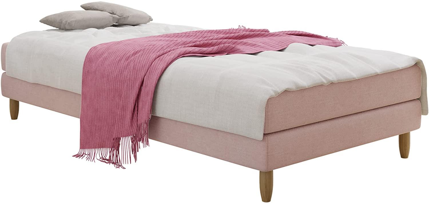Mirjan24 Boxspringbett Moliss , Rosa, 90x200 cm Bild 1