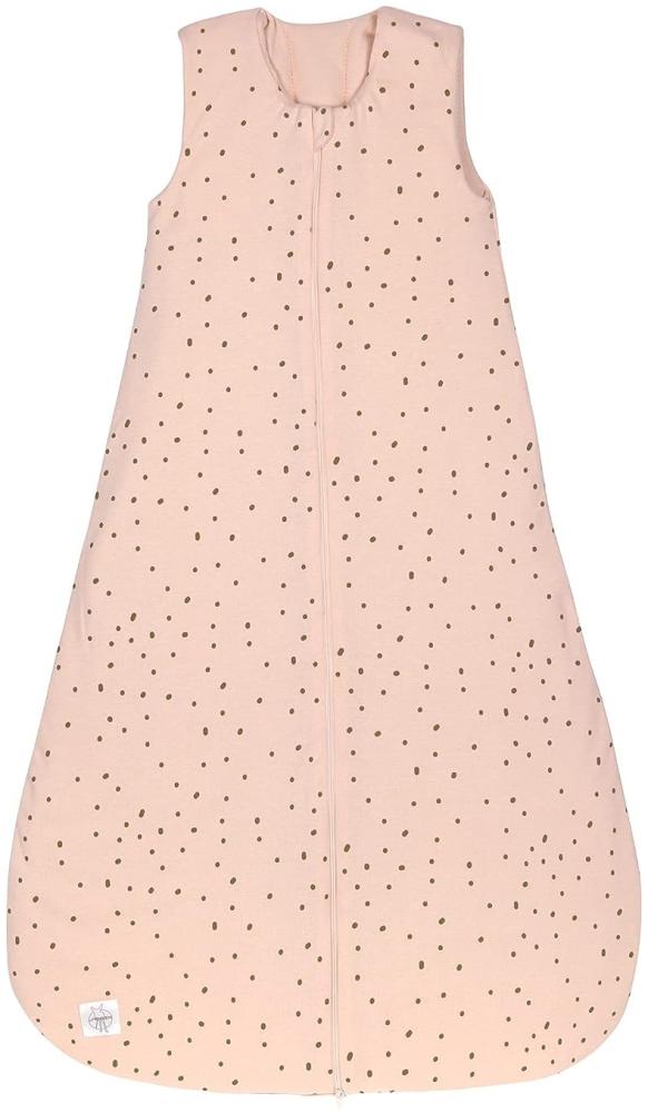 LÄSSIG Baby Ganzjahres Schlafsack ohne Ärmel unisex/Sleeping Bag Interlock Dots powder pink, Größe 74/80 7-12 Monate Bild 1