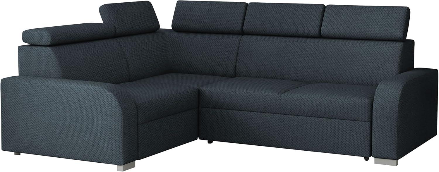 Ecksofa Apollo 2rR1 80 mit Schlaffunktion, L-Form, Einstellbare Kopfstützen (Farbe: Crown 15) Bild 1