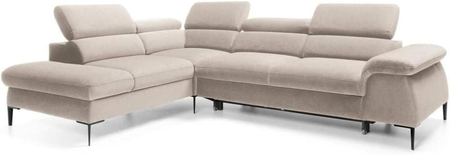 Designer Sofa Vela mit Schlaffunktion Beige Links Bild 1