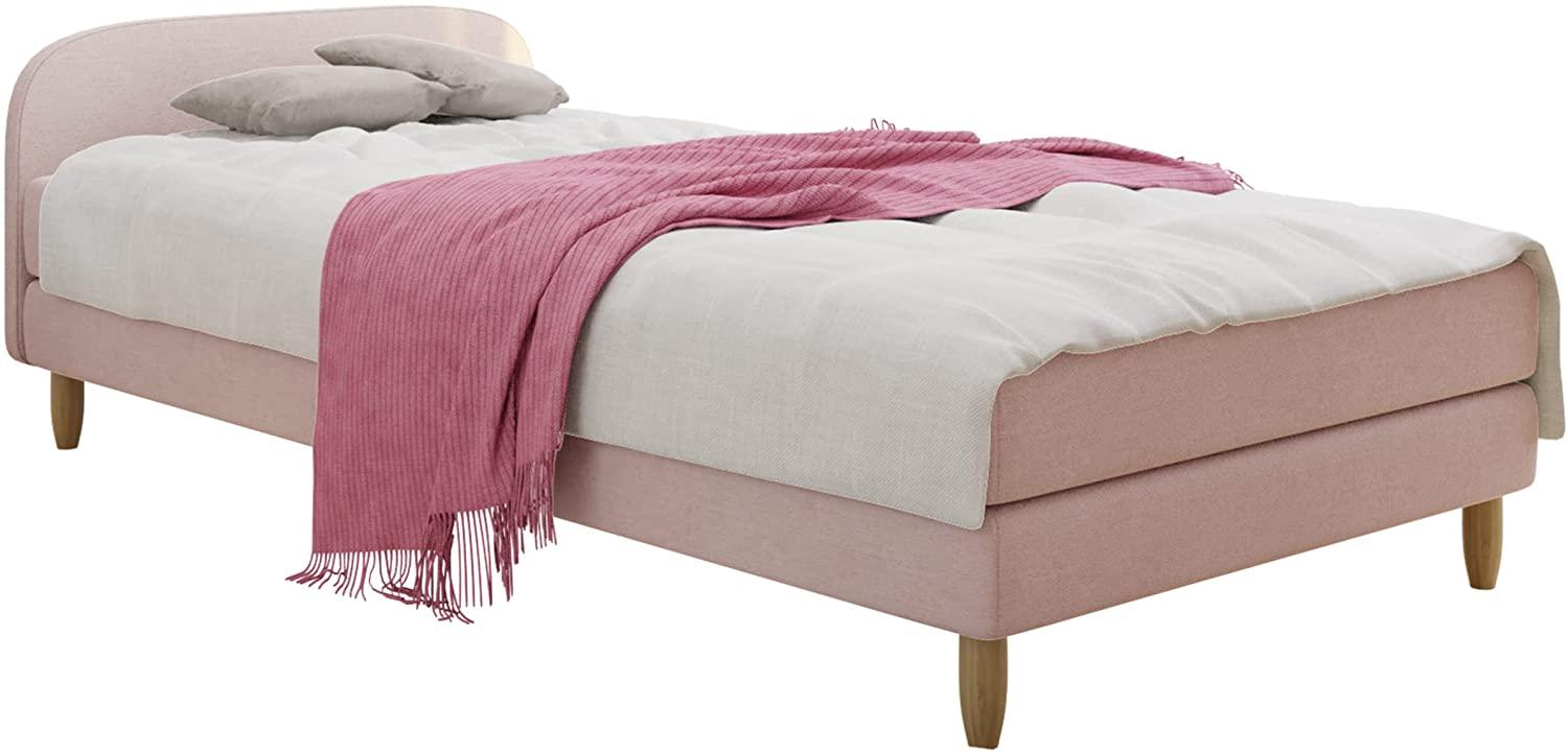 Mirjan24 Boxspringbett Moliss II, Rosa, 120x200 cm Bild 1