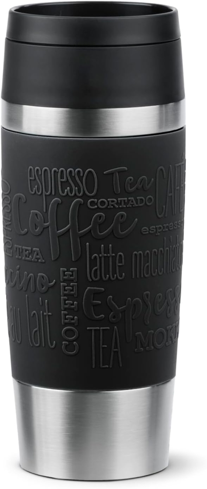 EMSA Thermobecher Travel Mug Classic, Schwarz, 0.36 l Bild 1