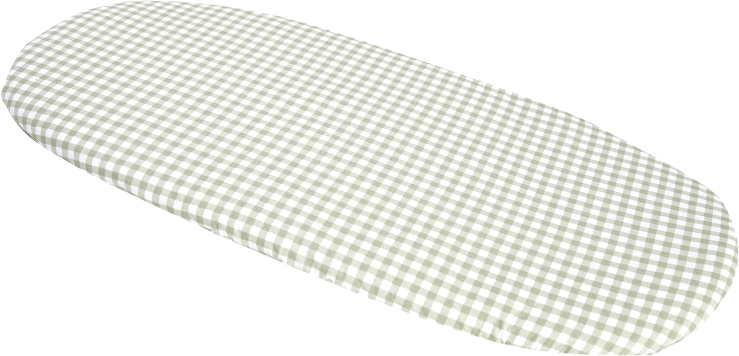 Medi Partners Baby Spannbettlaken Kinderwagen Laken 86x40 Bettlaken Stubenwagen - 100% Baumwolle Fitted Sheet für Beistellbett Babybett Bezug (Kariert) Bild 1