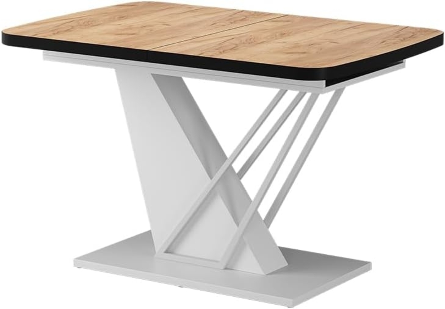 Esstisch Fenaro Goldkraft Eiche/Weiß 120x80 cm ausziehbar Vicco Bild 1