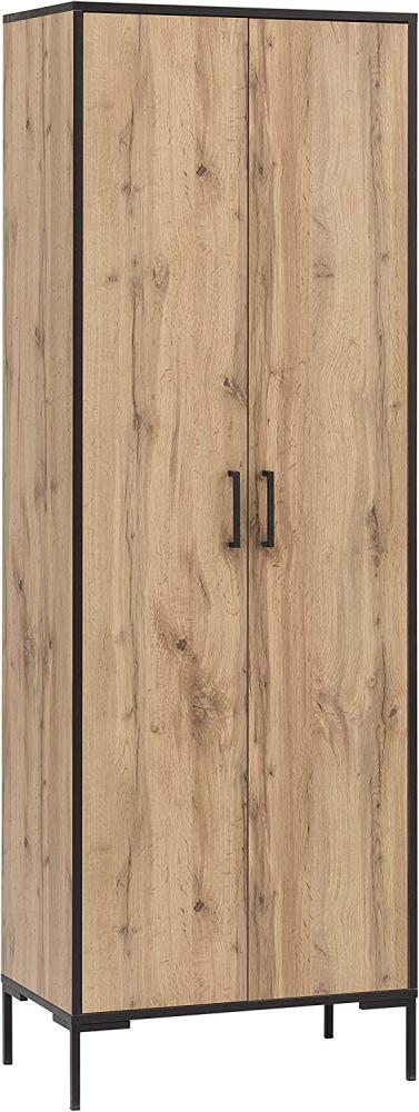 Möbelpartner Montana 701511 Aktenschrank, Holzdekor, Eiche Landhaus Dekor, 65,2 x 39 x 194,2 cm Bild 1