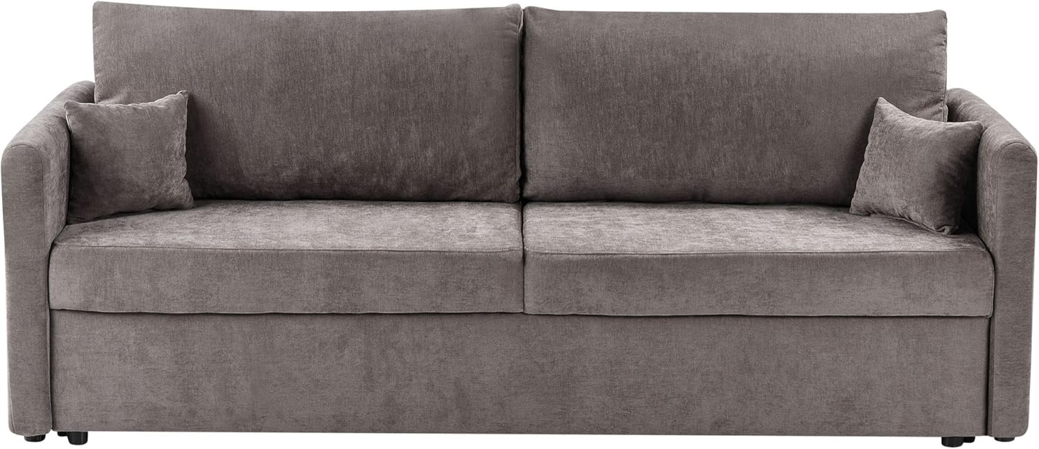 Schlafsofa BLEIK Taupe mit Stauraum Bild 1