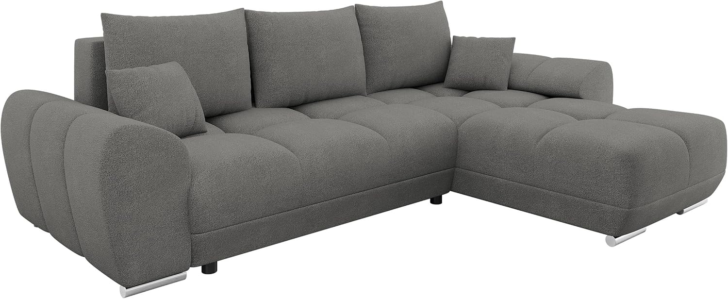 Ecksofa Lonkor mit Bettkasten und Schlaffunktion (Farbe: Velo 635) Bild 1