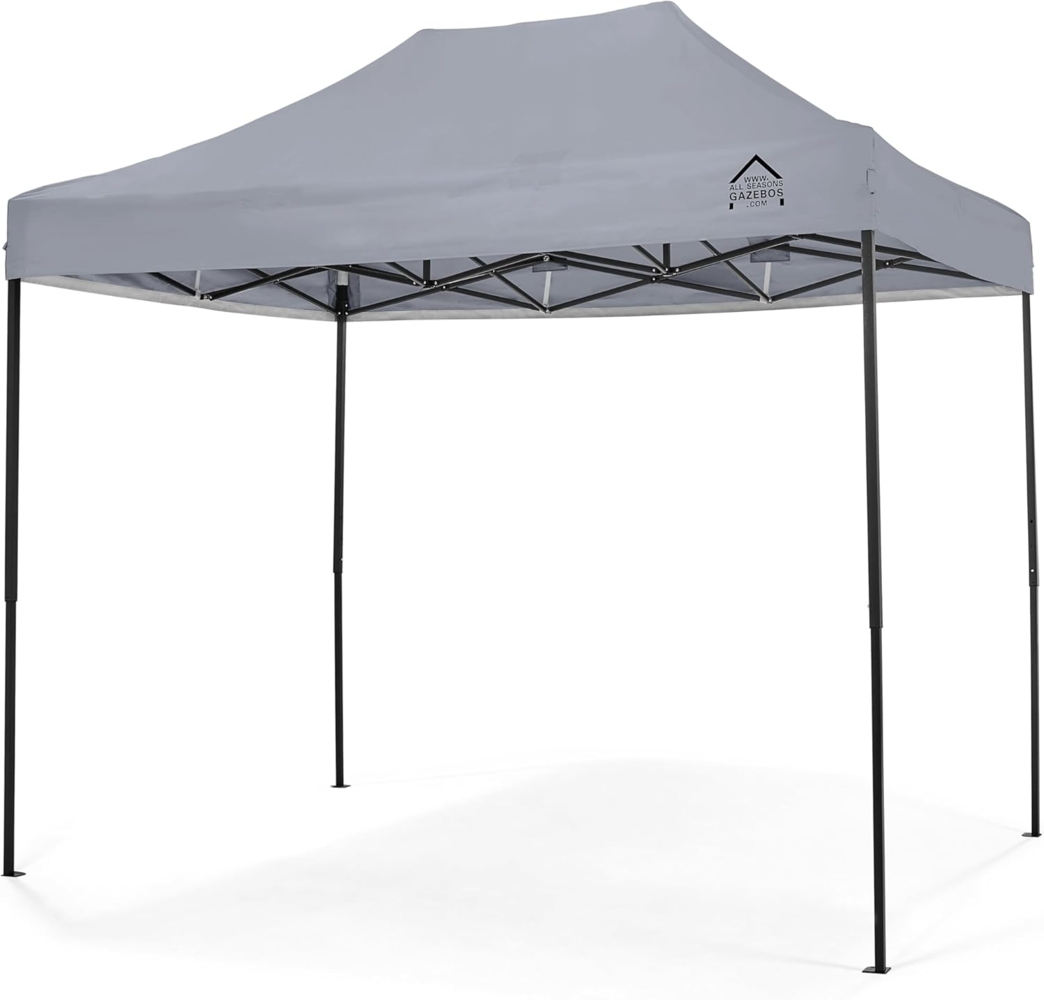 All Seasons Gazebos 3x2m vollständig wasserdichtes Faltpavillon - Metallisch Grau Bild 1