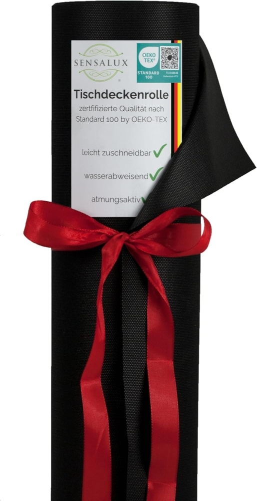 Sensalux Tischdecke Sensalux Tischdeckenrolle, 1,18x10 m Schwarz Bild 1