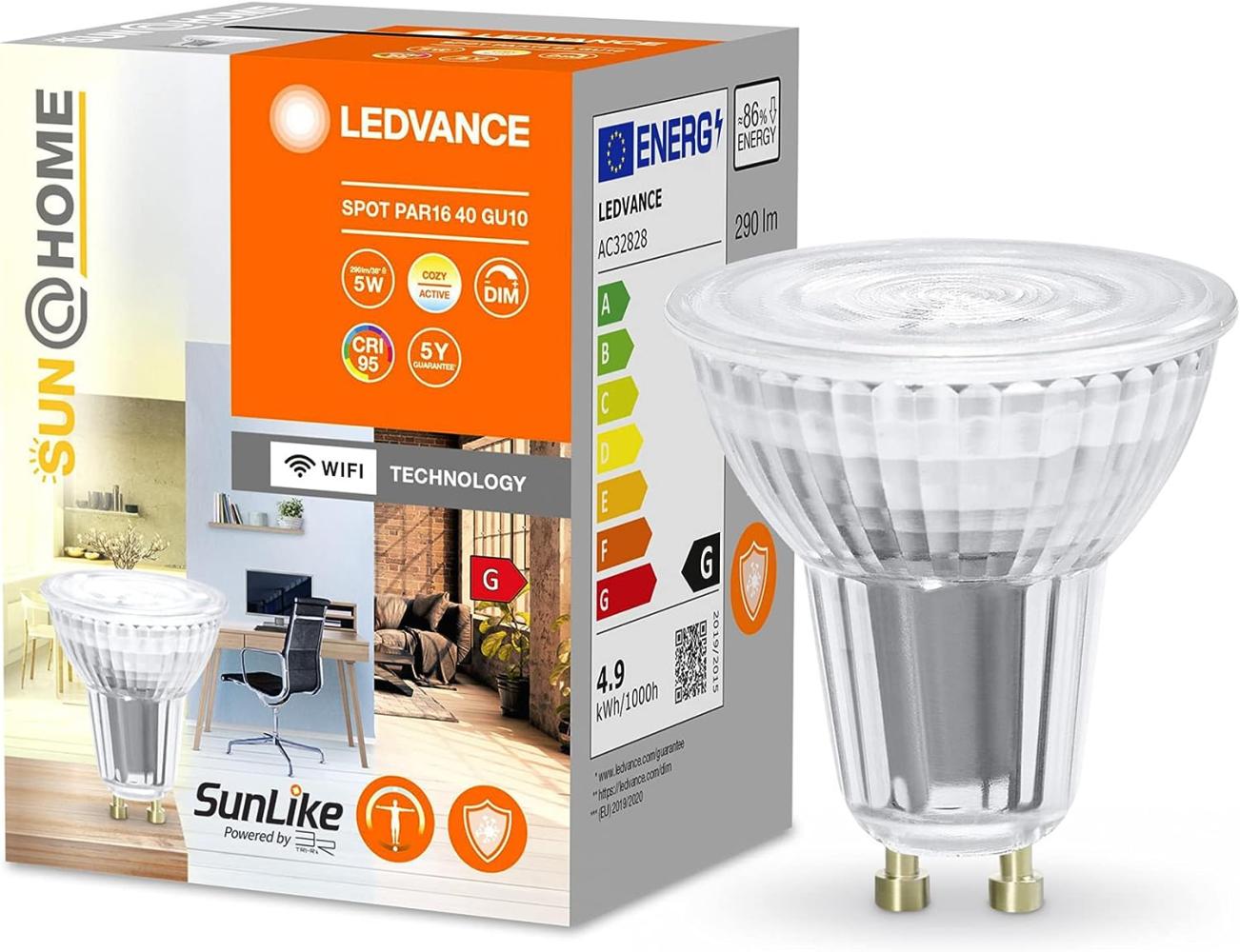 LEDVANCE SMART+ Sun@Home PAR16 50W/TW GU10 WiFi Bild 1