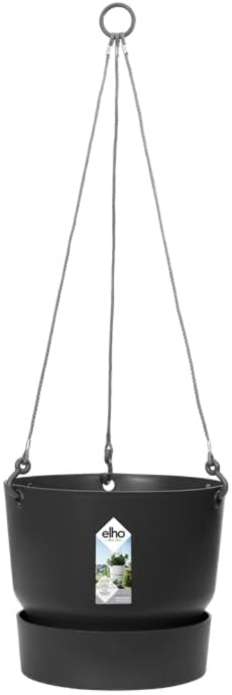 Elho Hängeampel Greenville schwarz Ø 24 cm Bild 1