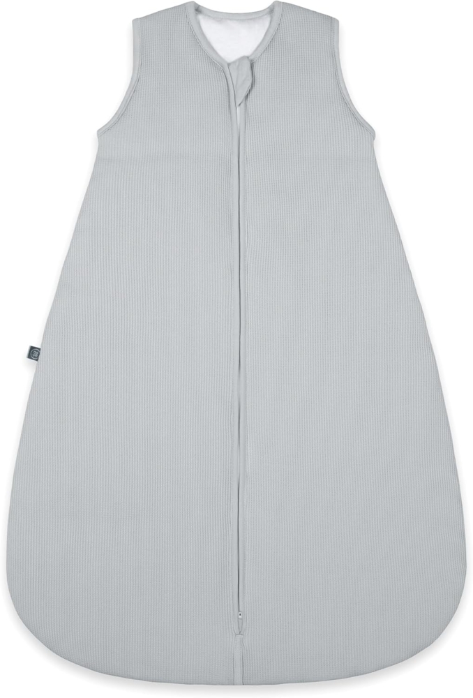 emma & noah Baby Schlafsack 2.5 TOG, Strampelsack für den Herbst und Winter in vielen Farben, Bio-Baumwolle, OEKO-TEX Zertifiziert, Schlafsack für Neugeborene (Essential Grau, 70 cm) Bild 1