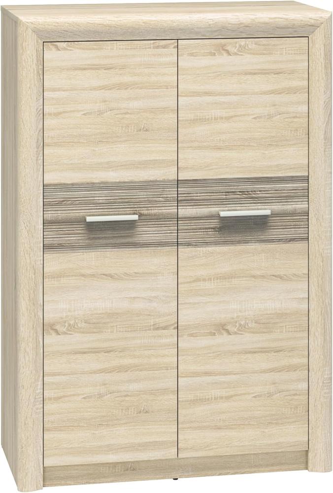 Highboard Castel Kommode 92x43x133cm Sonoma Eiche hell Trüffel Bild 1