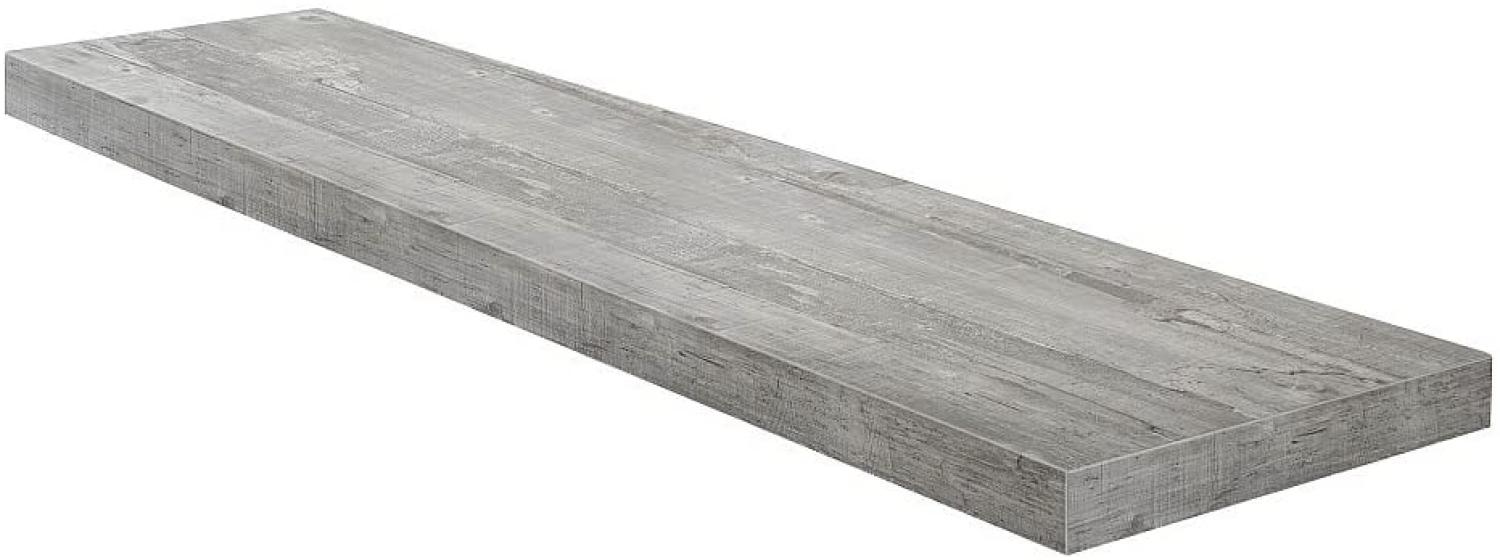 Wandboard Steckboard Hängeregal Wandregal Beton Grau Optik 90 cm breit Bild 1