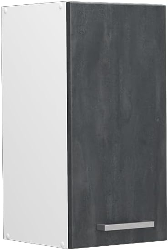 Vicco Hängeschrank R-Line, Schwarz Beton/Weiß, 30 cm Bild 1