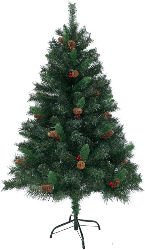 SVITA Künstlicher Weihnachtsbaum Weihnachtsbaum, Nordmanntanne, 371 biegsame Spitzen, Tannenbaum, Kunstbaum, Christmas, PVC, 150 cm Bild 1