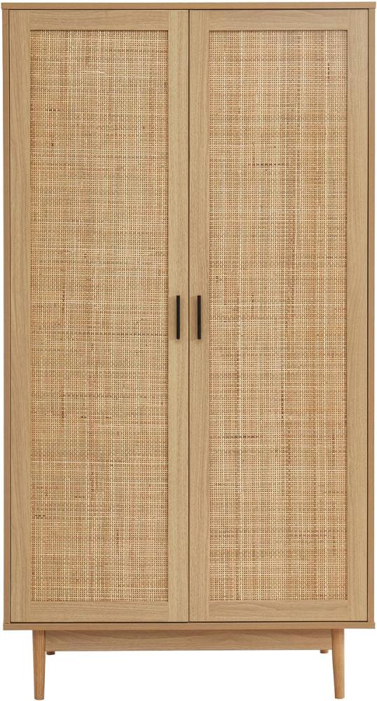 BAÏTA Amana Schrank, Kanne und Spanplatten, helles Holz, L90cm Bild 1