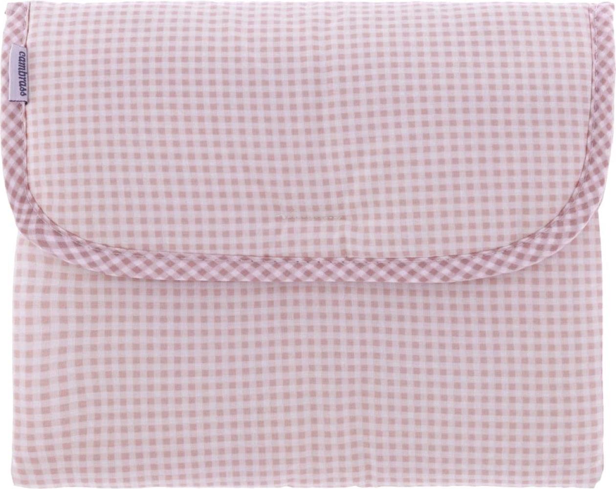 Cambrass - Wickelunterlage 60x40 cm 60 x 40 x 1 cm Vichy10 Rosa Bild 1