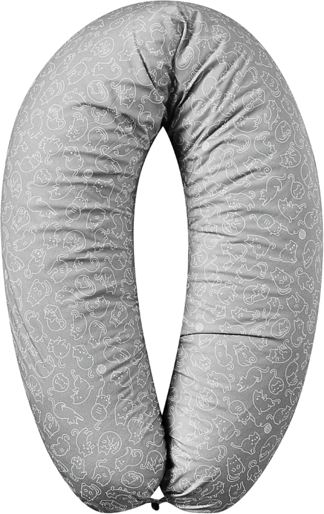 SEI Design Stillkissen Stillkissen XXL Mikroperlen Seitenschläferkissen Babynestchen 190x30, Schwangerschaftskissen mit Bezug, Schwangerschaftskissen mit Bezug, Babynest XXL ist als Bettschlange & Bettumrandung verwendbar Bild 1