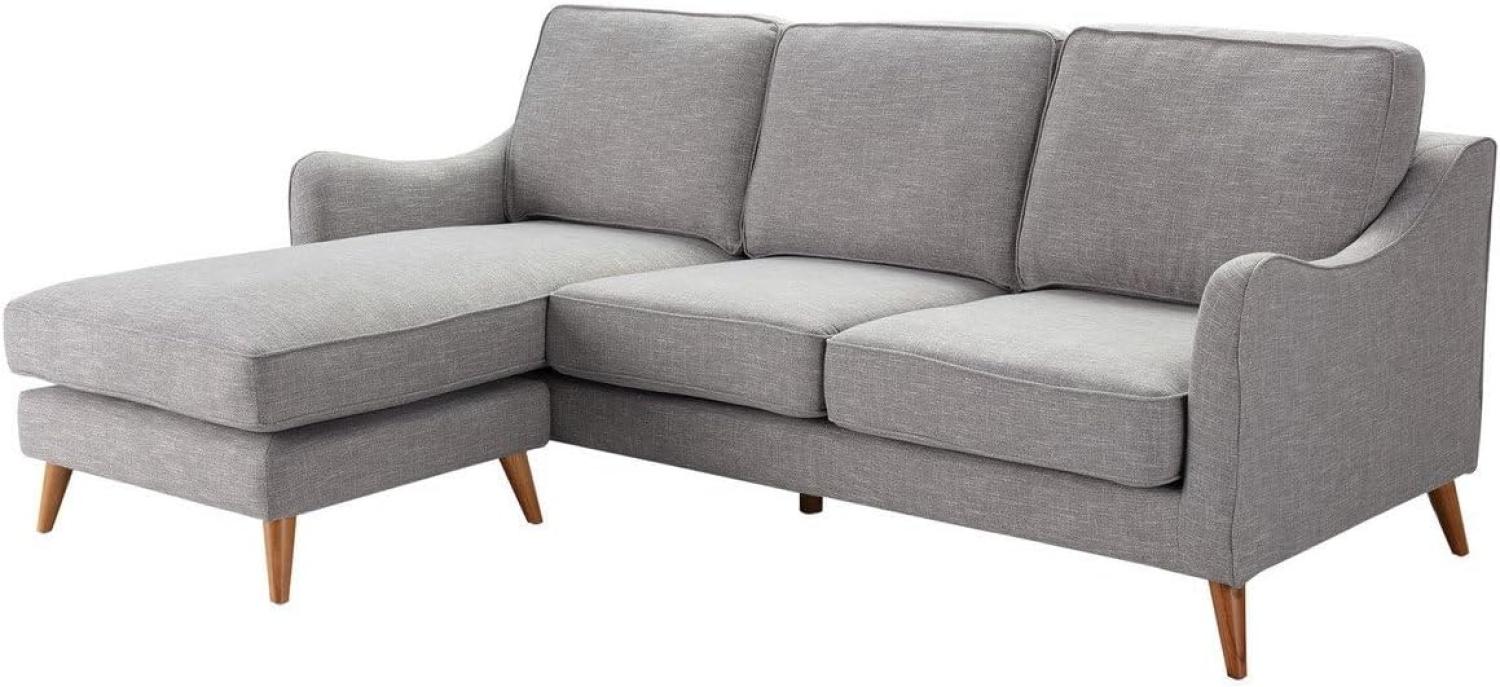 Dekoria Ecksofa Venuste linen grey Bild 1