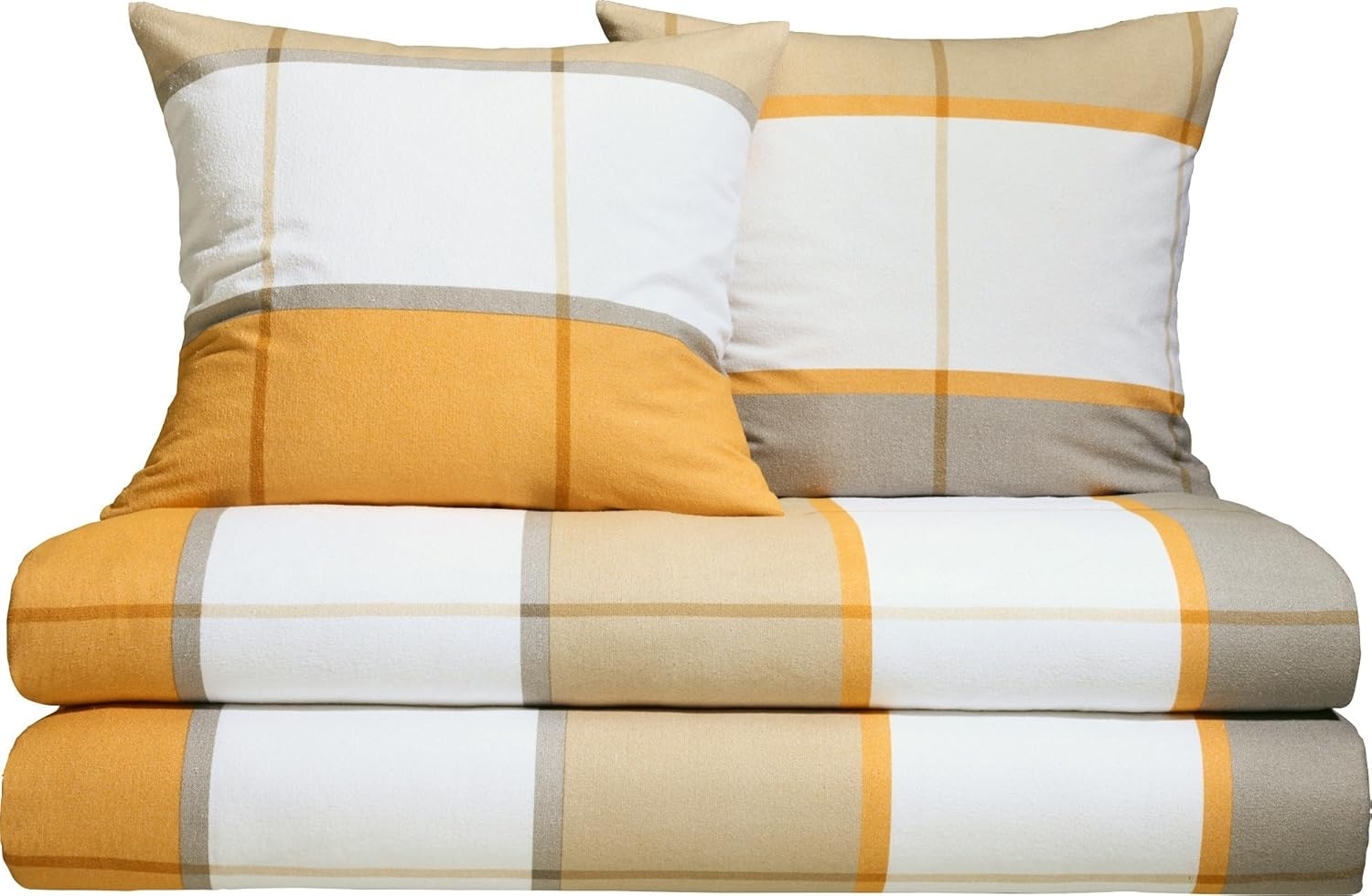 Erwin Müller Bettwäsche Bettwäsche Sparpaket 4-tlg, Frottier, Weichfrottier Karo Bild 1