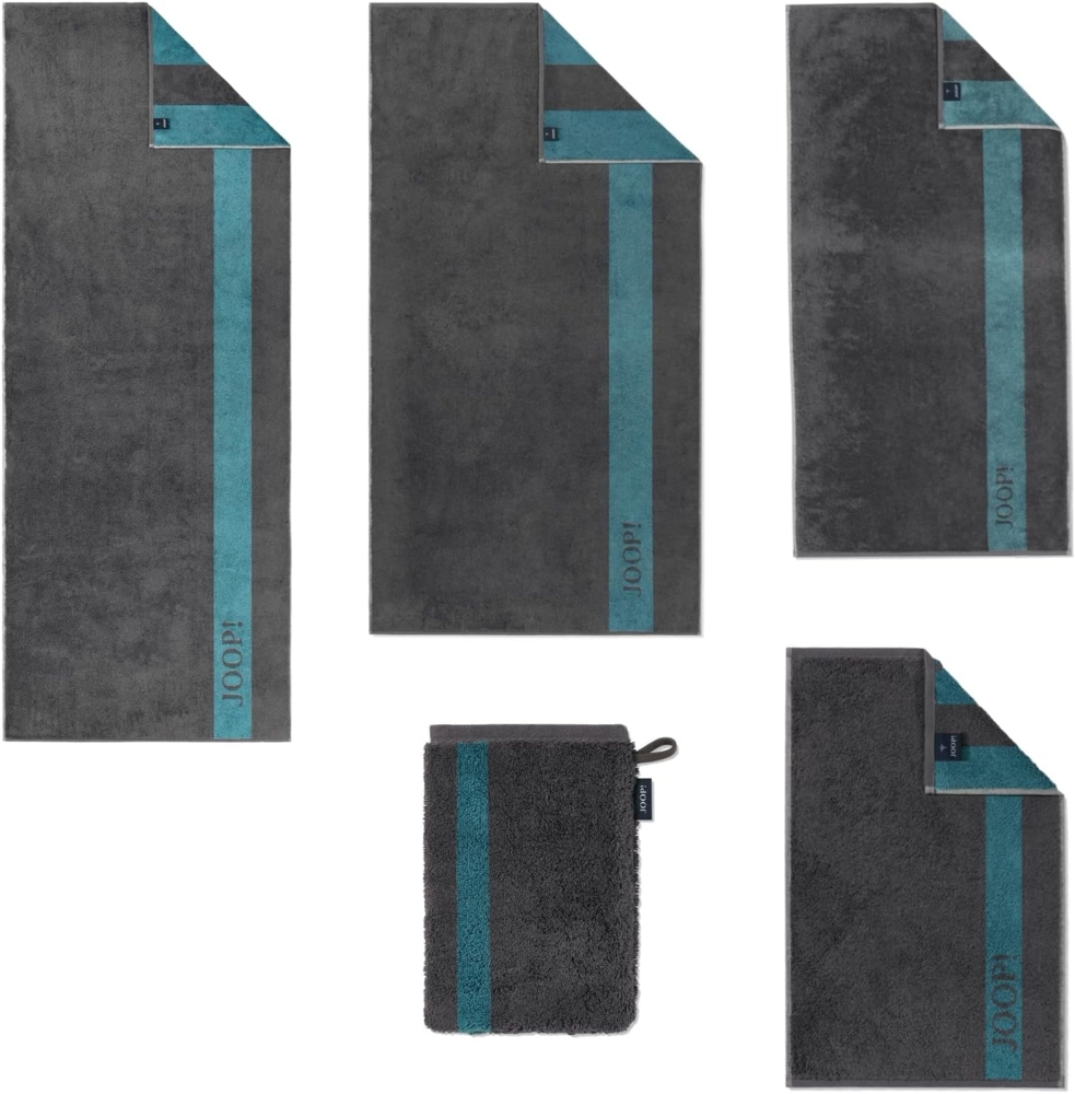 JOOP! Handtücher Infinity Doubleface Graphite 1678 74 30 x 30 cm Bild 1