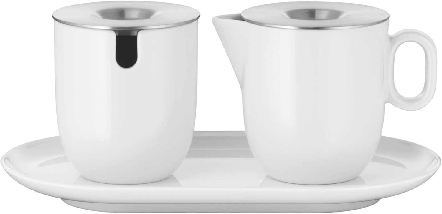 WMF Kaffeeservice Barista Zucker & Milch-Set (3-tlg), 2 Personen, Porzellan, mit Untersetzer, Milchkanne, spülmaschinengeeignet Bild 1