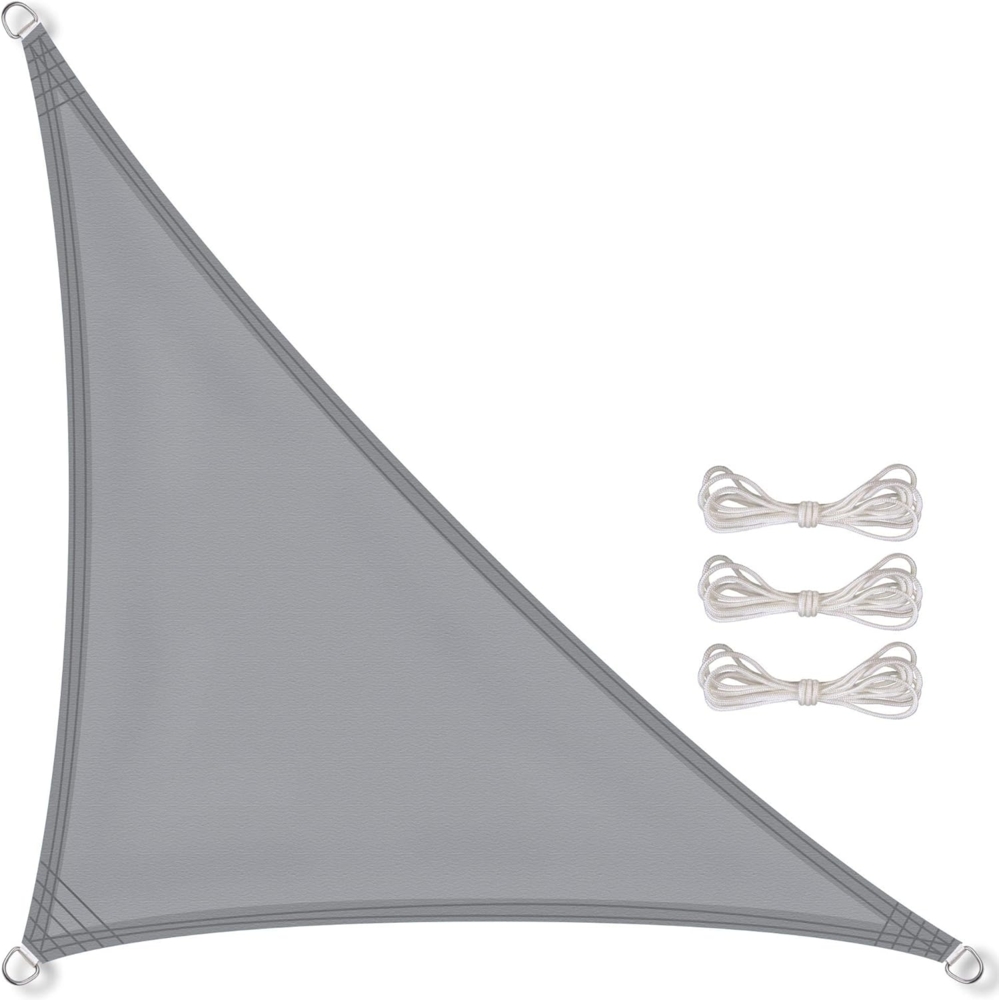 CelinaSun Sonnensegel PES BASIC Sonnenschutz wasserabweisend Dreieck 2,5x2,5x3,5 m hellgrau Bild 1