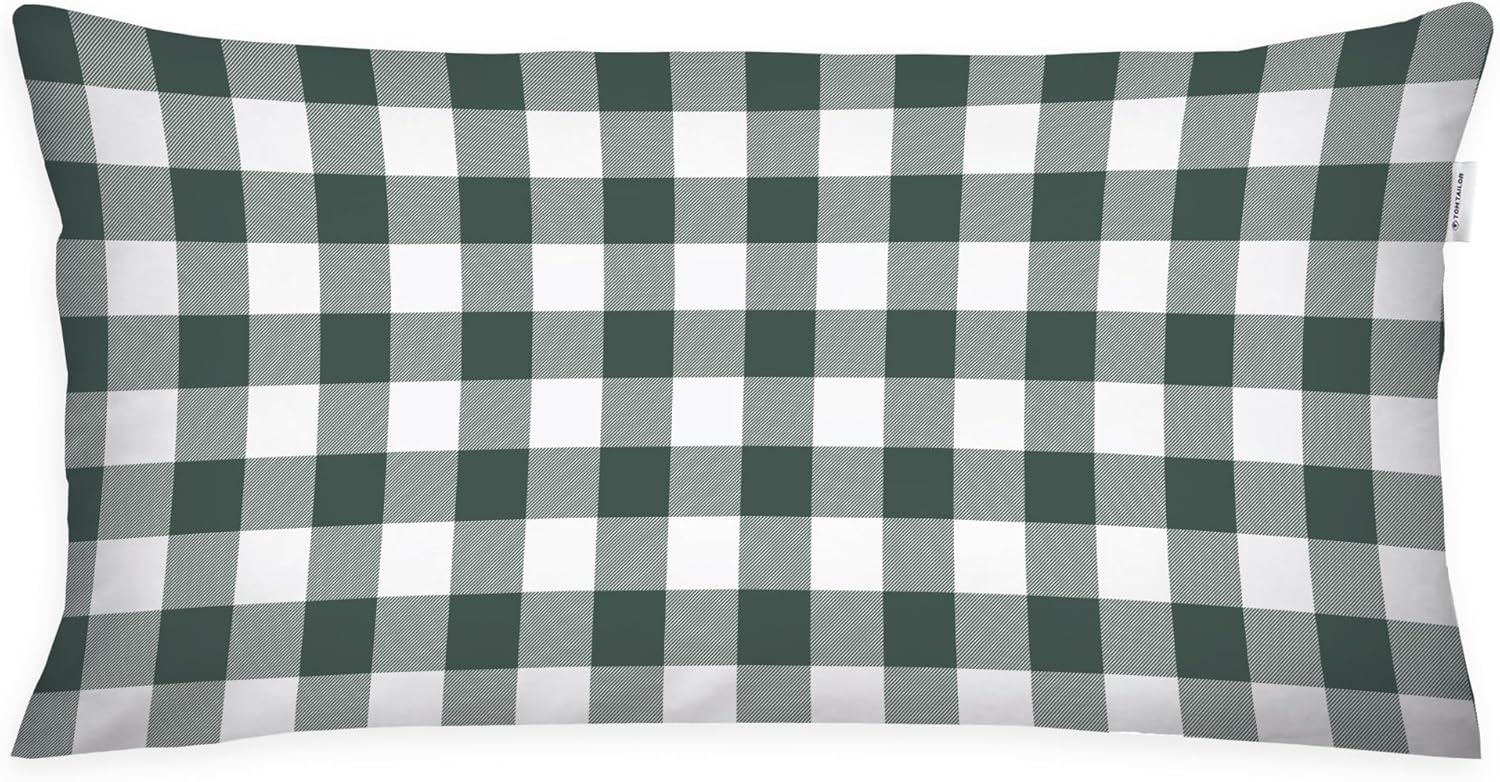 TOM TAILOR HOME Kissenbezüge new bedroom, Classic Check, 40x40cm oder 40x80cm, (1 Stück), Wendedesign mit Markenreißverschluss Bild 1