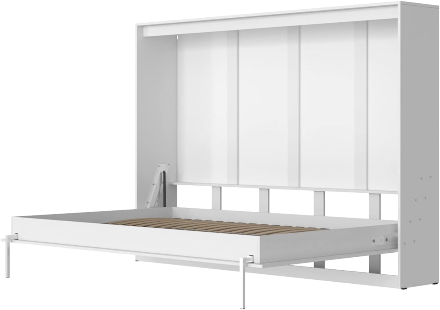 SMARTBett Schrankbett Classic mit Gasdruckfedern 100x200cm 140x200cm 160x200cm horizontal/quer oder vertikal/hochkant klappbar Bild 1