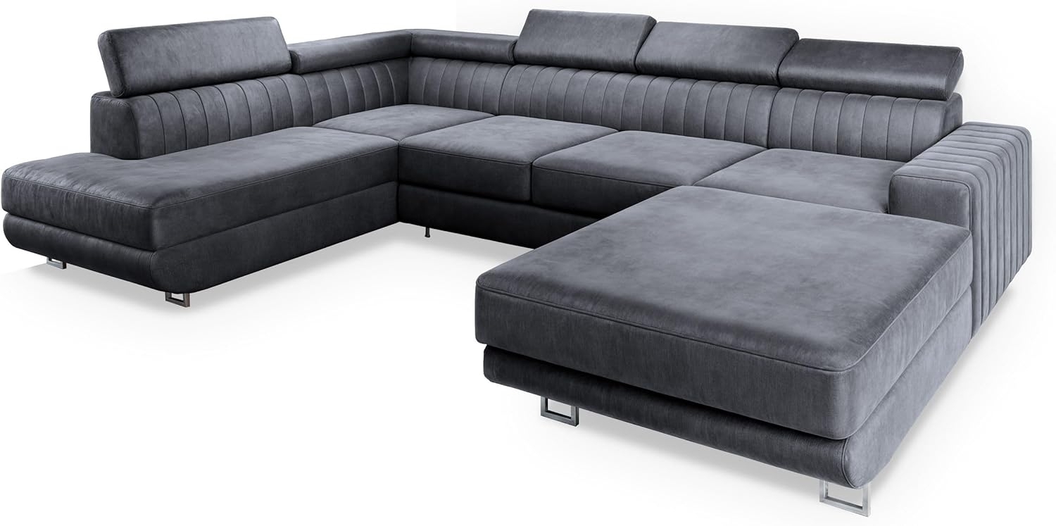 Masseno Ecksofa SIENA mit Schlaffunktion U-Form, Sofa mit Bettkasten Bild 1