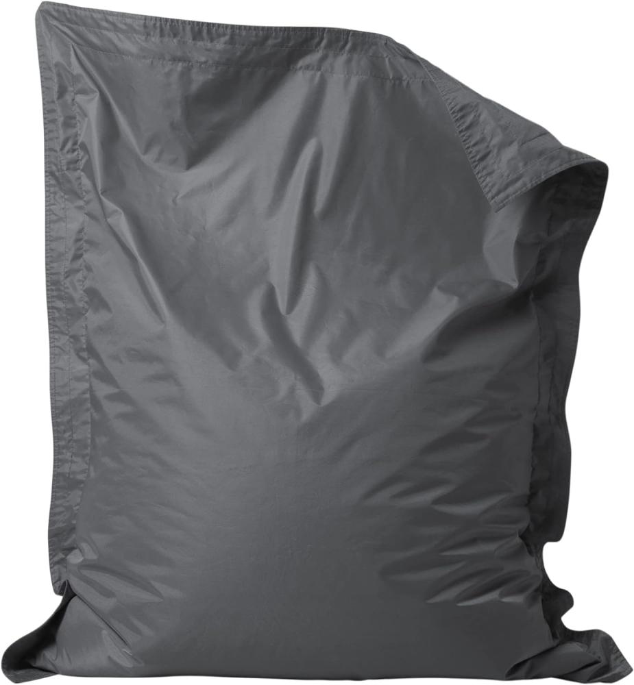 Bean Bag Bazaar Sitzsack Outdoor, Anthrazitgrau, Wasserabweisend, XXL Sitzsack Sessel für Erwachsene, Riesensitzsack mit Füllung, Sitzkissen Sitzpouf Outdoor Bild 1