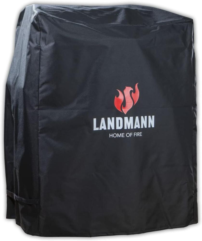 LANDMANN Grillabdeckhaube Wetterschutzhaube Premium 60x80x120cm, reißfest, atmungsaktiv, kältebeständig, wasserdicht, kein Ausbleichen Bild 1