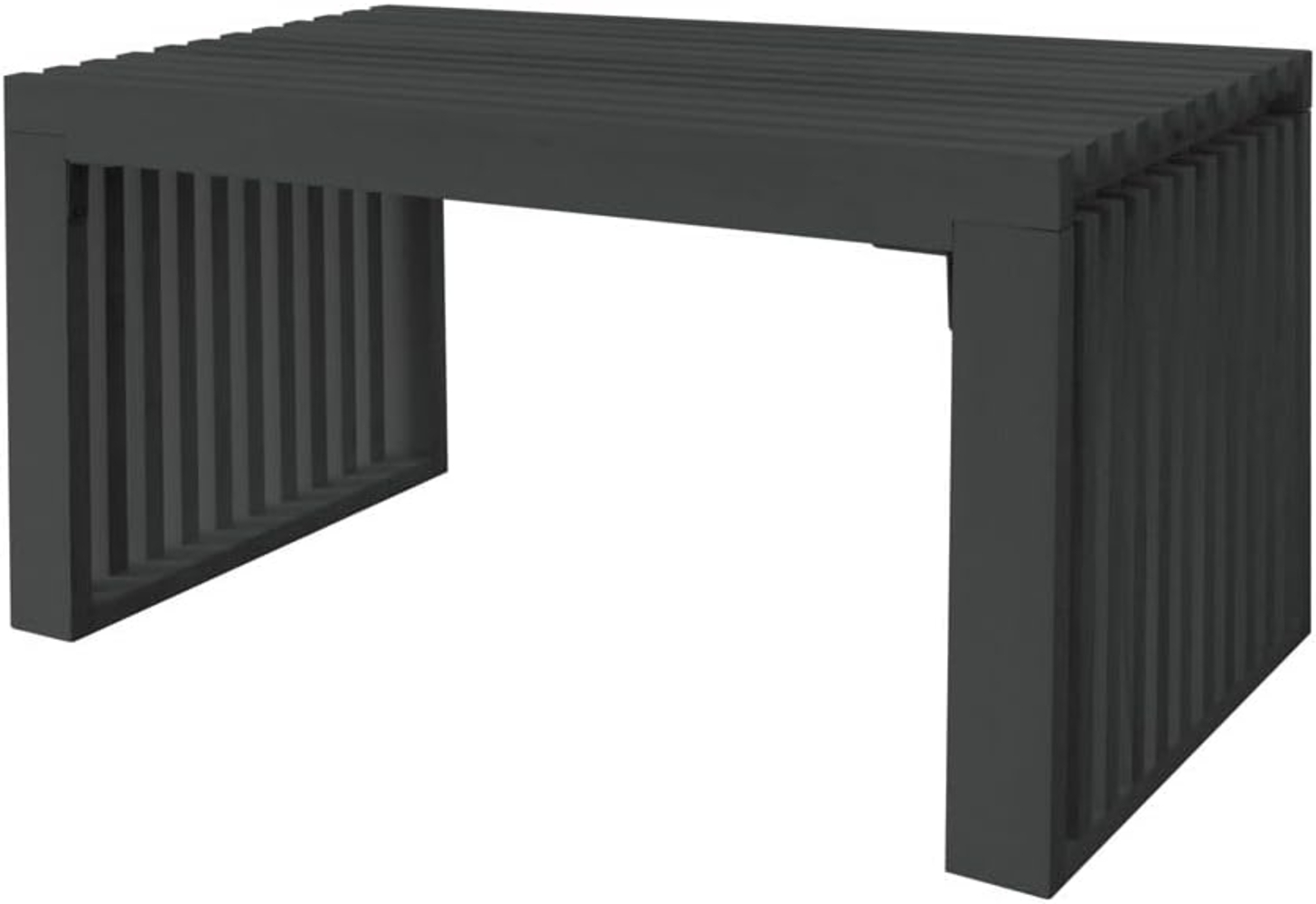 HOME DELUXE Sitzbank aus Holz LORA Schwarz - 78 cm Bild 1