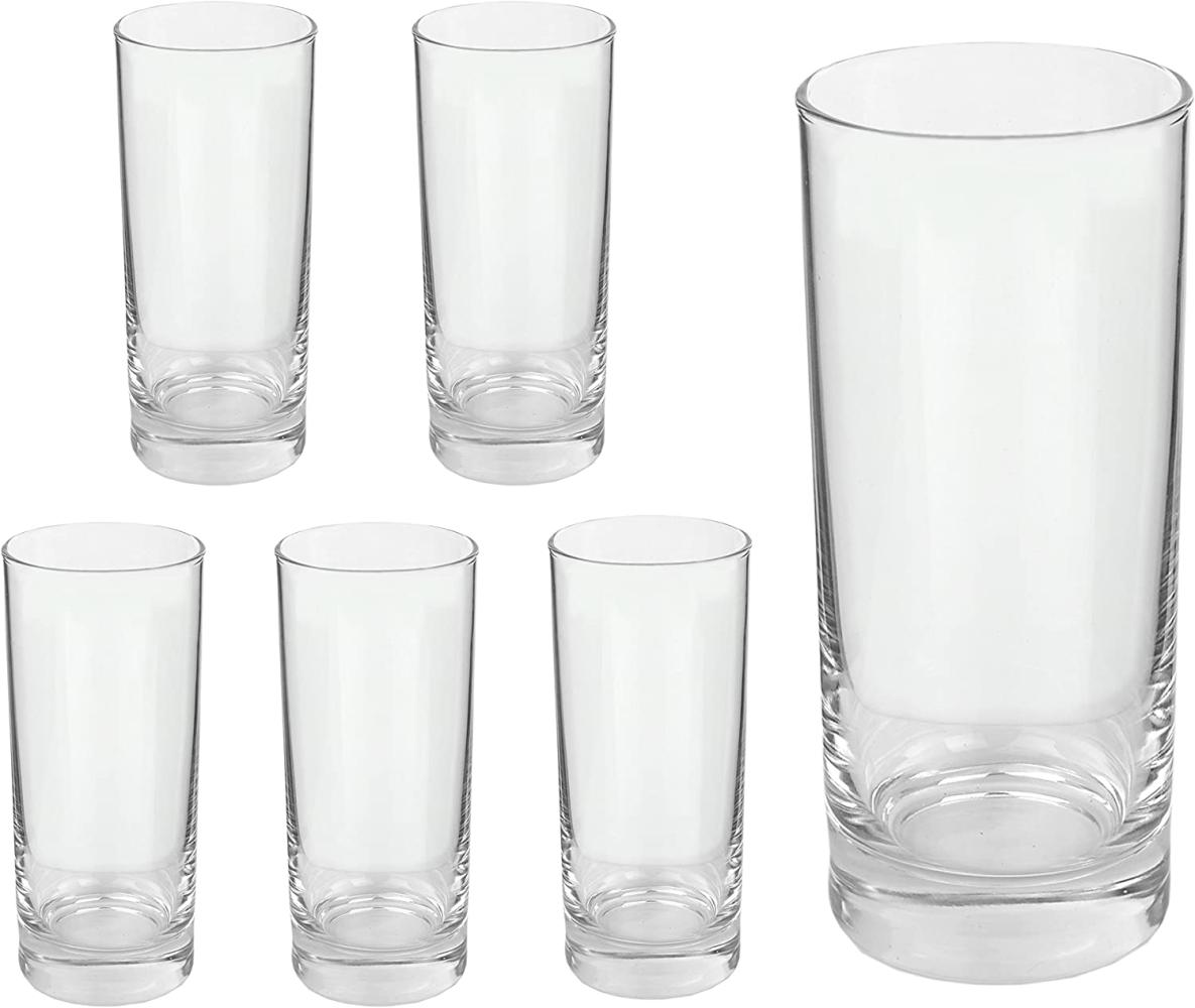 6er Set Longdrinkglas Gala 280 ml Wasserglas Tumbler Bild 1