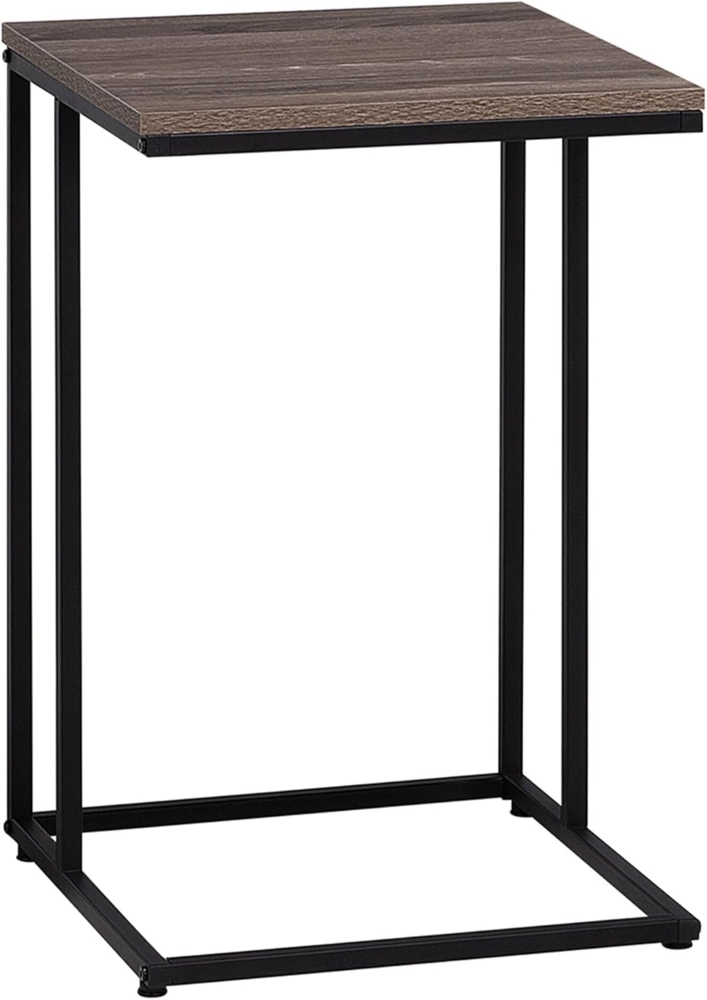 Beistelltisch Holzoptik taupe quadratisch 40x40 cm TROY Bild 1