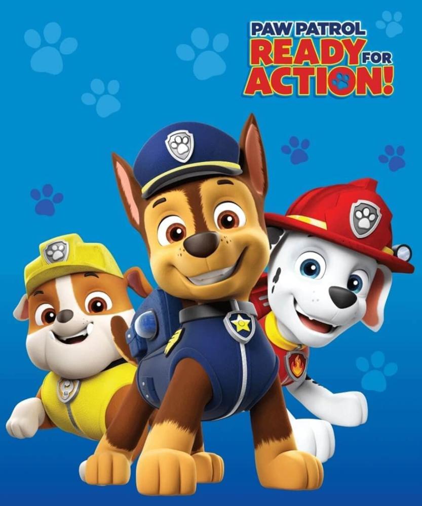 Paw Patrol Ready for Action Polar Fleece Decke 100x140 cm Bild 1