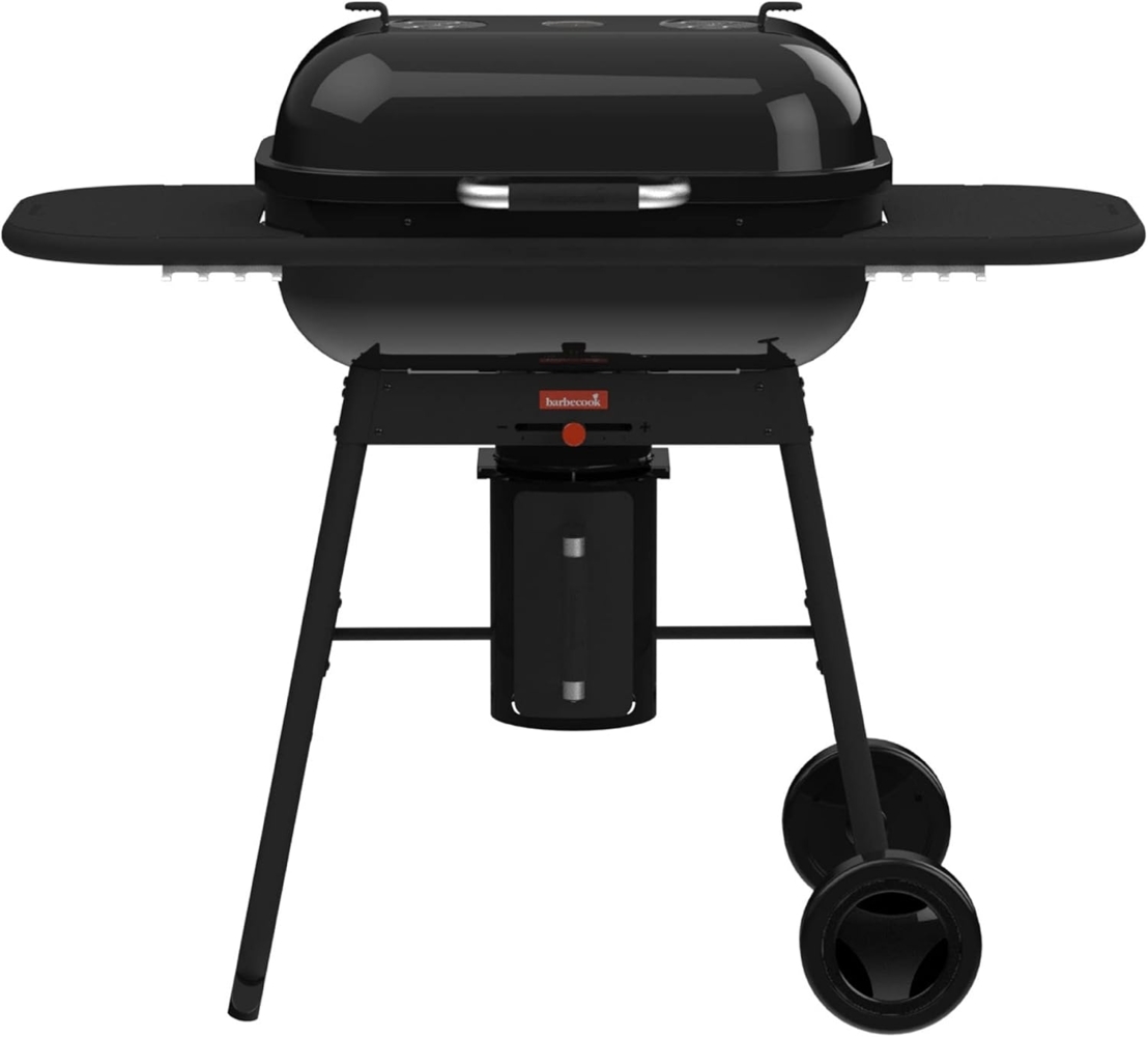 barbecook Magnus Premium Holzkohlegrill BBQ mit Gusseisenrost und 2 Seitentische, Grillen für 14 Personen, 85 x 64 x 110 cm Bild 1