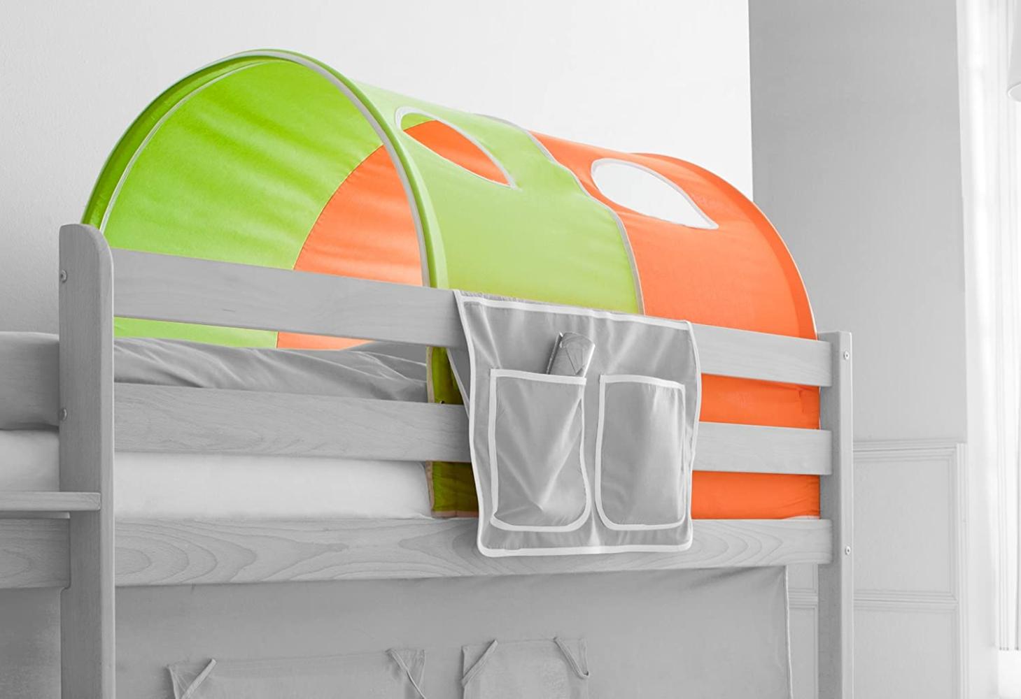 Ticaa Tunnel für Hoch- und Etagenbetten grün/orange Bild 1