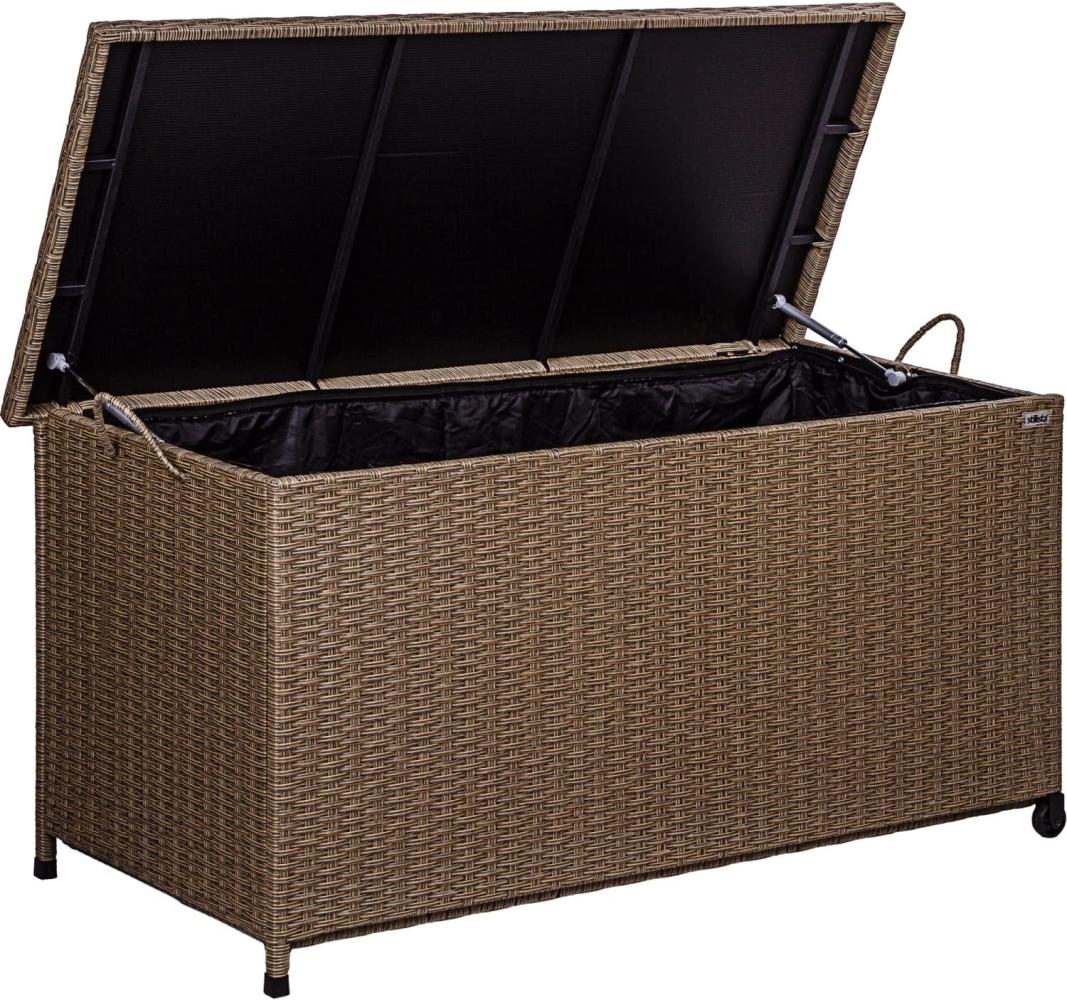 STILISTA® Auflagenbox Polyrattan, creme Bild 1