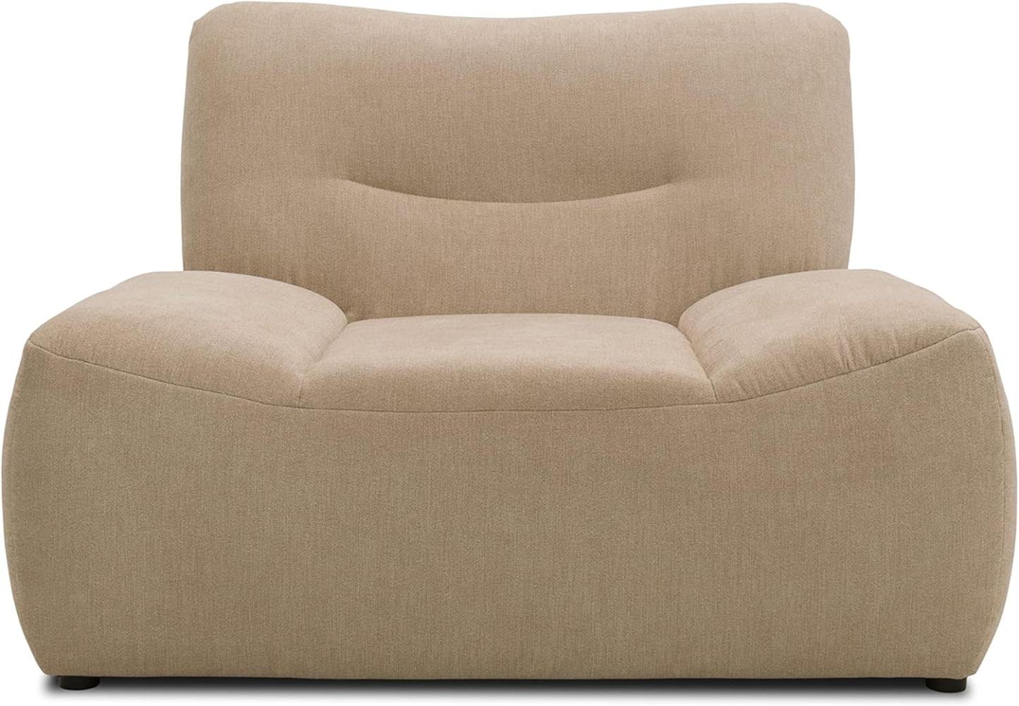 DOMO Collection Boho Loveseat, Sessel, Polstersessel im Boho-Style, Sofa, Couch, Bigsofa in beige Bild 1