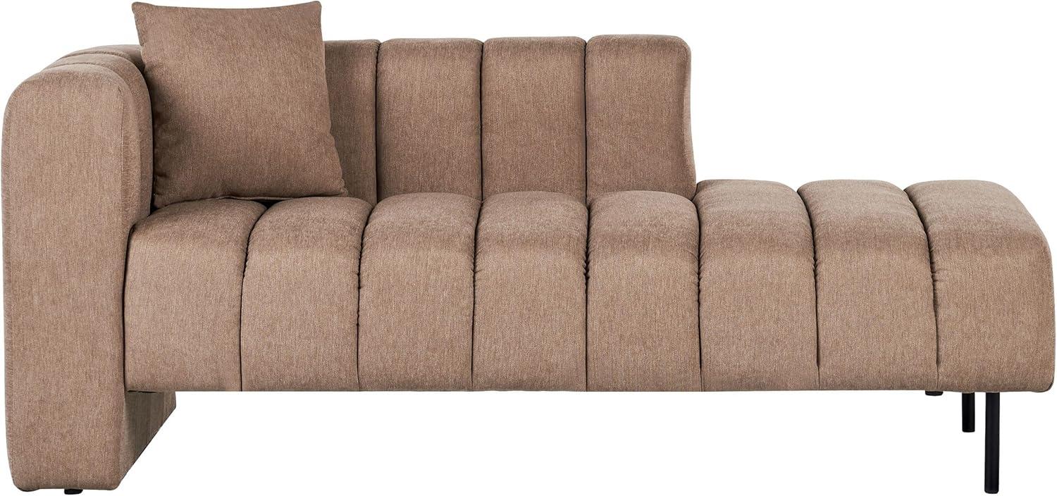 Chaiselongue hellbraun linksseitig LANNILS Bild 1