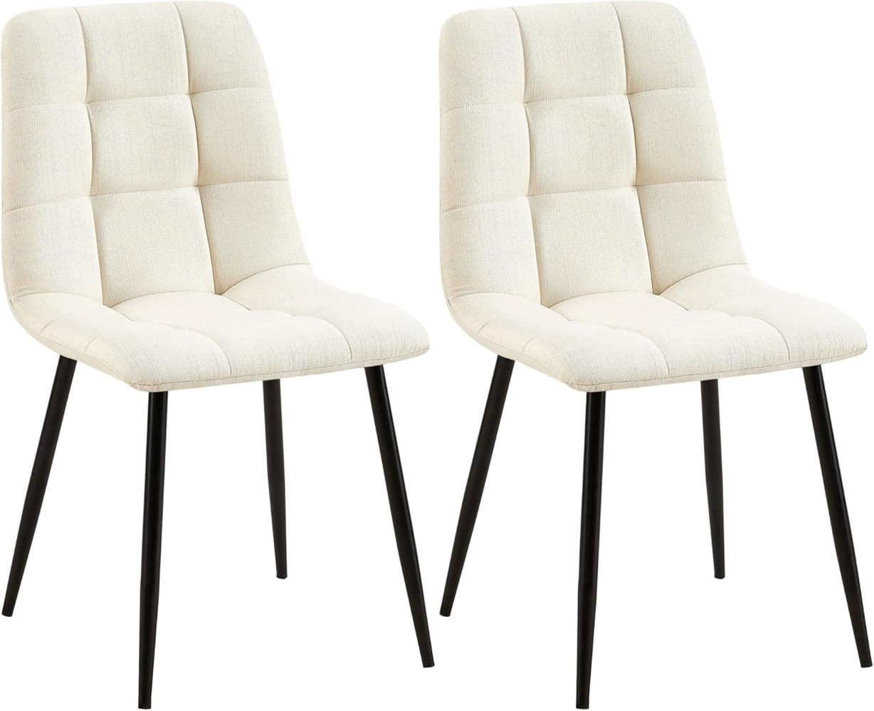 Esszimmerstuhl Tilde 2 Esszimmerstühle creme Stoff Bild 1